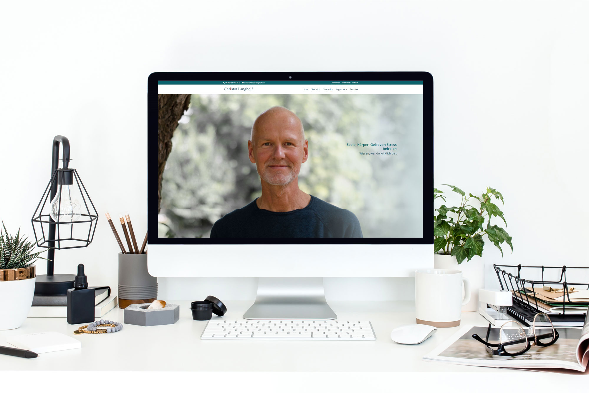 Branding & Website Design für Christof Langholf | Coaching, Therapie & Mentoring 