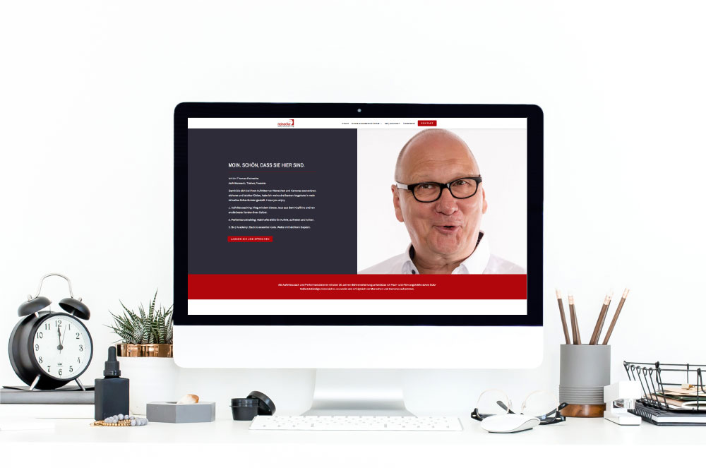 Branding & Website Design für Thomas Reinecke | Auftrittscoach & Performancetrainer